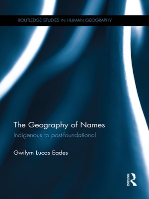 cover image of The Geography of Names